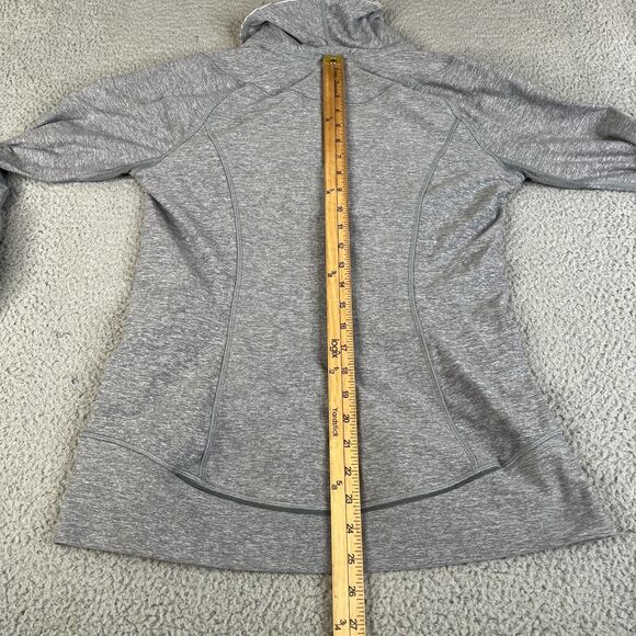 Lululemon Think Fast Shirt Womens 10 Pullover 1/2 Zip Performance Top Thumbholes - Picture 9 of 12